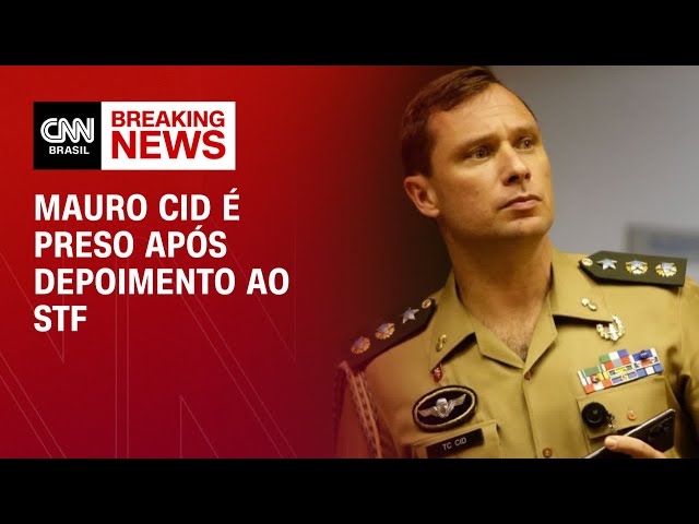 Mauro Cid é preso após depoimento ao STF | BASTIDORES CNN