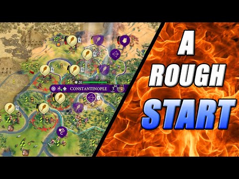 A Rough Start as Byzantium in Civ 6 ( or how I learned to hate Warrior Monks )