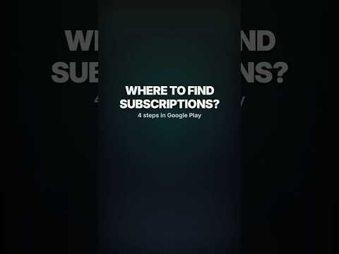 YouTube Short: Where are your Play subs? 4 steps on Android