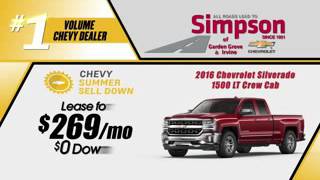Simpson Chevrolet Summer Sell Down