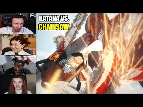 Fans React to Denji vs. Katana Man Fight Scene – Chainsaw Man 1x12 Reaction