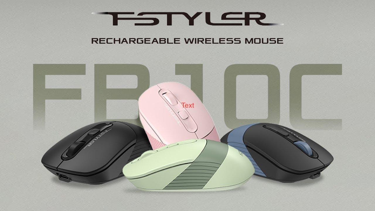 Беспроводная мышь A4Tech Fstyler FB10C, розовый