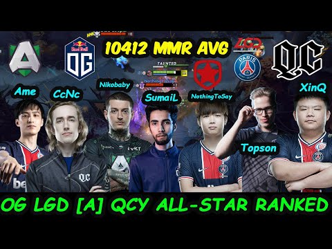 12,000 MMR BATTLE - Pub Staked ALL-Star Ti10 OG Alliance PSG.LGD Intense Fight Dota 2