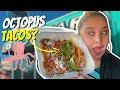I Can T Believe We Ate This Eating Octopus On The Las Vegas Strip BajamarSeafood Tacos