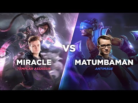 Dota 2 Battle - Miracle [Templar Assassin] vs. Matumbaman [Anti-Mage]