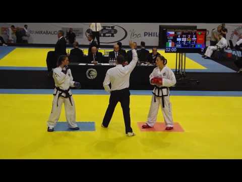 Caoimhe Keogh (IRL) v Linda Deutschova Novohradska (CZE) - Female -63kg Sparring