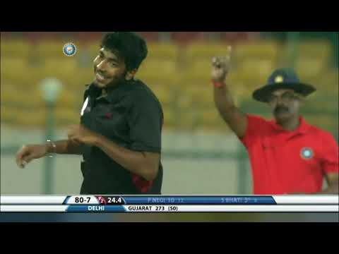 Vijay Hazare Trophy Final 2014 15🏆| Delhi Vs Gujarat🏆| Jasprit Bumrah 5 Wicket For 28 Runs🏏|
