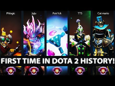 FIRST TIME IN DOTA 2 HISTORY - 5x LVL 25 Master Tier Players Stack on Battle Cup - EPIC Dota 2