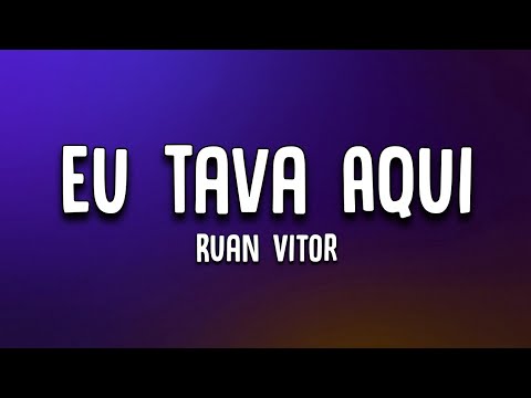 Ruan Vitor Vaqueirinho - Eu Tava Aqui pensando (Lyric) Viral Kid Singing 🇧🇷