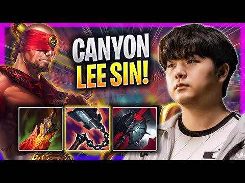 CANYON TRIES LEE SIN WITH NEW BUFFS! - DK Canyon Plays Lee Sin JUNGLE vs Graves! | Bootcamp 2023