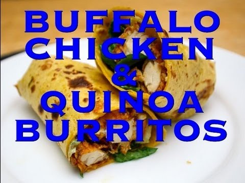 Buffalo Chicken & Quinoa Burritos
