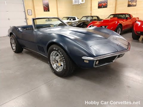 1968 International Blue Corvette Stingray Convertible For Sale Video