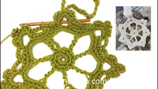 How to crochet the star in DROPS Extra 0-867
