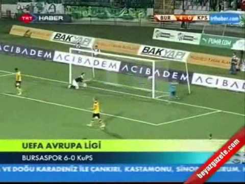 Doblete de Sebastián Pinto. Bursaspor 6-0 KuPS (09-08-12)