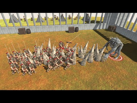 Ancient humans vs Scourge  |  Animal Revolt Battle Simulator