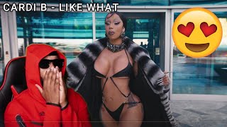 CARDI B - LIKE WHAT(Freestyle) [Official Music Video] REACTION😍😍‼️ #cardib #trending #funny