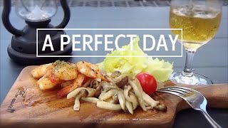 【BISTRO SKY GARDEN】A PERFECT DAY "Saute shrimp & BEER" HAMMOCK ハンモック ラタン風テーブル