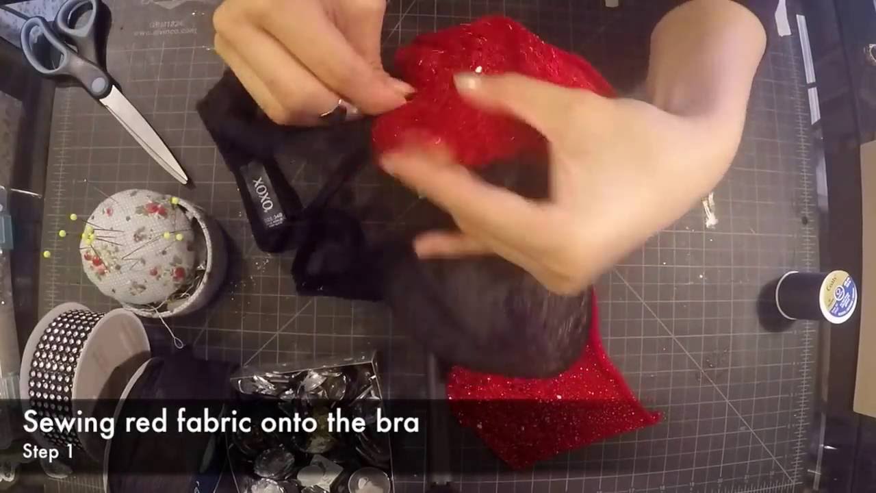 Fire&Diamond Rave Bra Full Tutorial