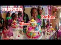 PRINCESS CAKE BLOW THE CANDLE ESTHER BIRTHDAY THE AMAO S FAMILY VLOG