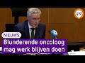 Voormalig oncoloog krijgt vijf waarschuwingen