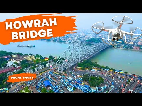 Howrah Bridge Drone Video || Kolkata City || The City Of Joy || West Bengal || Drone Video Kolkata
