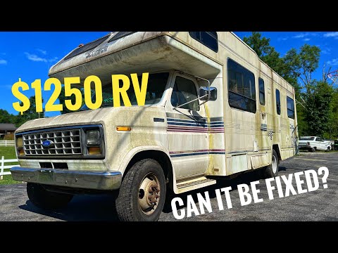 31 year old RV parked for years! Can we clean it up and camp in it?