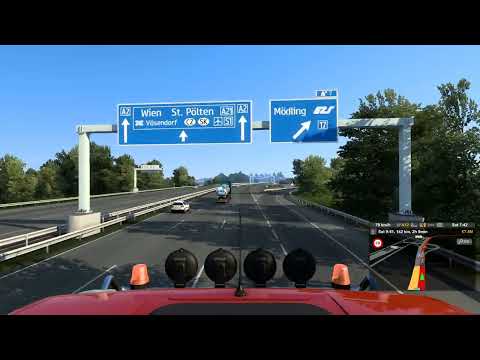 Euro Truck Simulator 2 - 1.44 - Austria Rework  - from Graz to Brno with MAN TGX e6