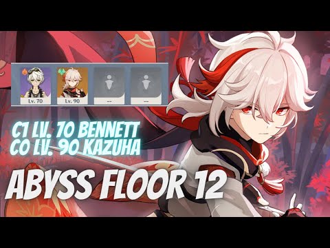 C0 Kazuha & C1 Bennett - Floor 12 Spiral Abyss (Kazuha EM type w/Build)