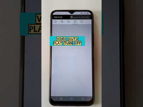 Turn off auto play video on facebook