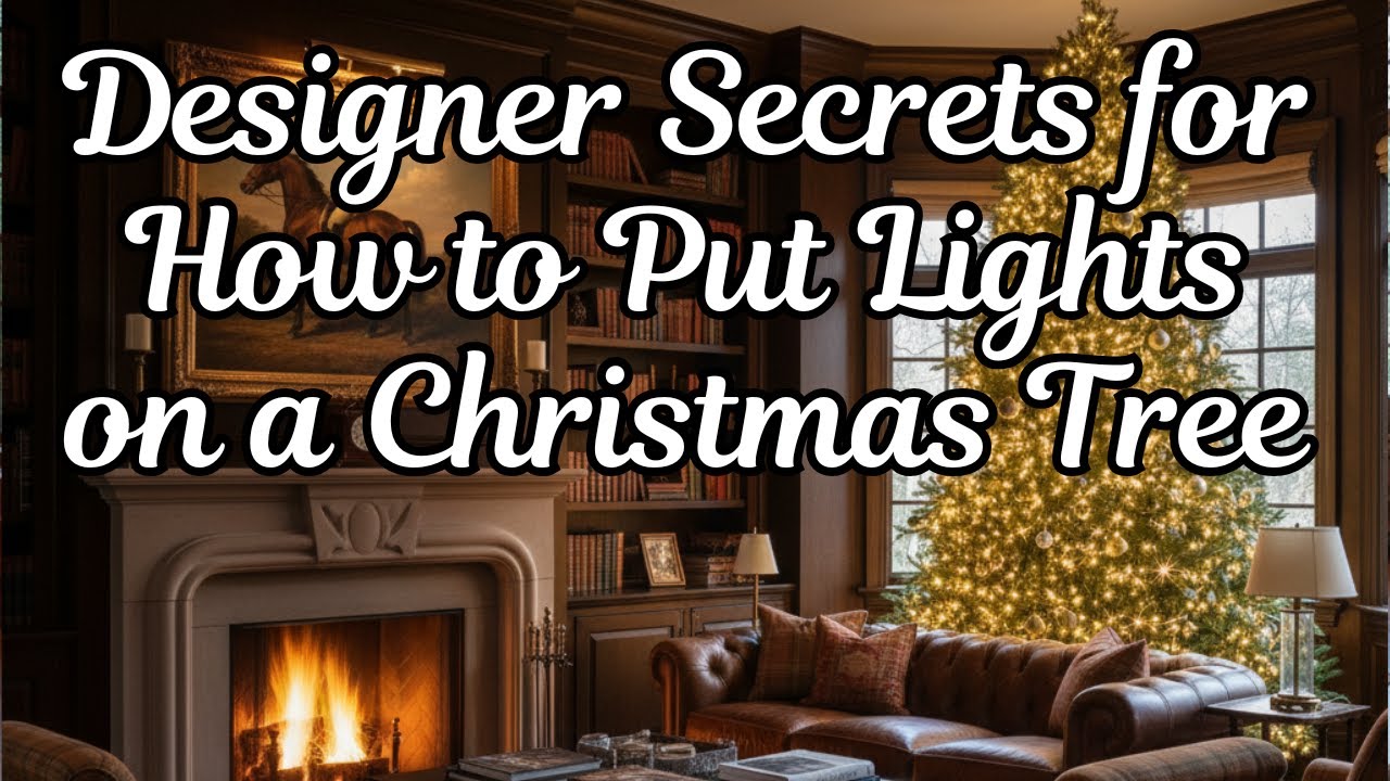 Designer Secrets for How to Put Lights on a Christmas Tree