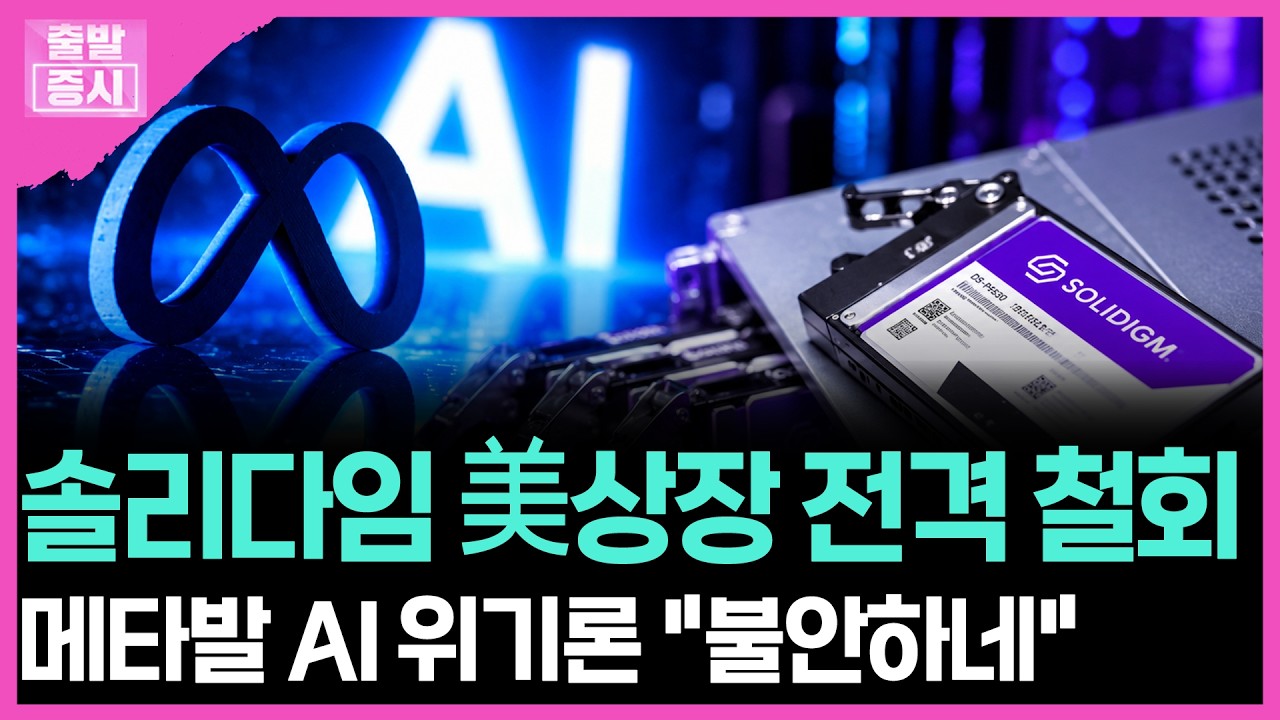 솔리다임 美상장 전격 철회... 메타발 AI 위기론 "불안하네" | 박정언 캐스터