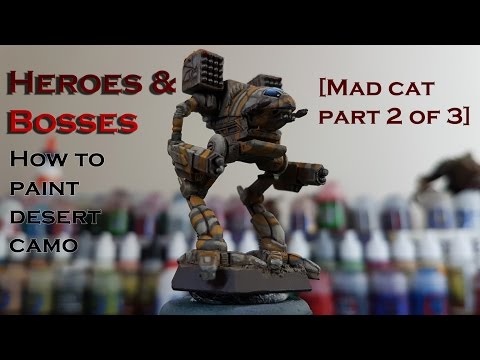 Paint-tech 04 - Painting Desert Camo [Mad Cat part 2 of 3]