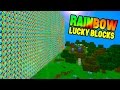 INSANE RAINBOW LUCKY BLOCK WALLS! w/ The Pack