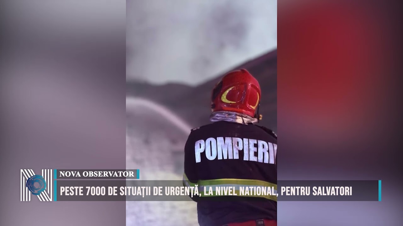 Peste 7000 de situații de urgență, la nivel national, pentru salvatori