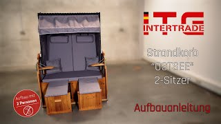 Strandkorb Ostsee 2-Sitzer – Aufbauanleitung Schritt für Schritt | Mr. Deko