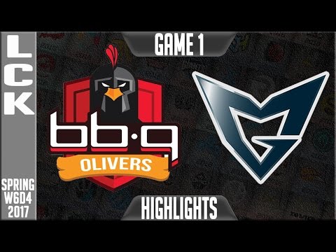 bbq Olivers vs Samsung Galaxy Highlights Game 1 - LCK Week 6 Day 4 Spring 2017 - BBQ vs SSG G1