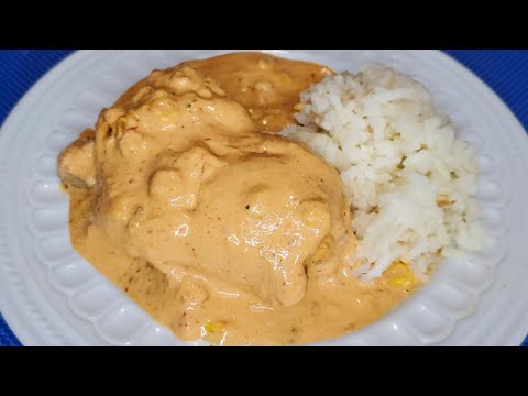 Pollo en crema de Chipotle fácil y rápido