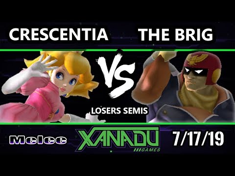 S@X 311 SSBM - crescentia (Peach) Vs. The Brig (Captain Falcon) Smash Melee Losers Semis