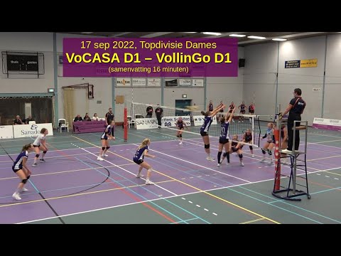 2022-09-17 VoCASA D1 - VollinGo D1 (Topdivisie Dames Volleybal)