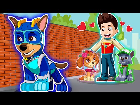 Paw Patrol The Mighty Movie | Chase Runs Away From Home - Sad Story But Happy Ending | Rainbow 3