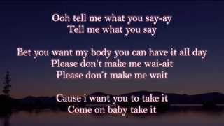 Mavado Ft Karian Sang - Take It (lyrics on screen)