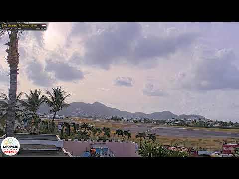 Cámara en vivo de Maho Beach en St. Maarten con aviones