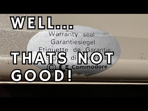 Commodore Amiga A500+ with manufacturer seals intact... That's not good!