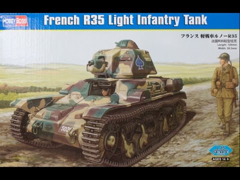 French R35 Light Infantry Tank Hobby Boss  1:35 Kit review