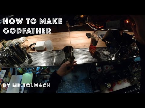 How to make GODFATHER cocktail by mr.Tolmach