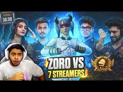 WORLD's HIGHEST 50 KD STREAM SNIPER ?? STREAMERS CLUTCH ZORO LIVE BEST Moments PUBG Mobile