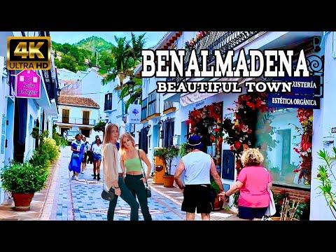 BENALMADENA Spain Beautiful Old Village summer 2024 costa del sol malaga [4k]