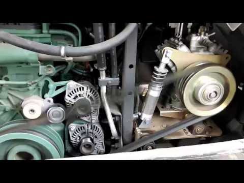 Engine of Volvo B9R multi-axle