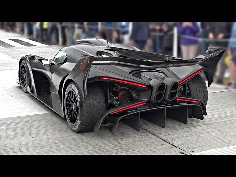 Bugatti Bolide Sounds Ferocious on the FoS Hillclimb | Cold Start, Accelerations & More | 1850HP W16