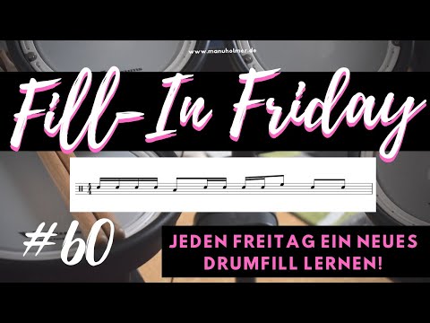 Fill-In Friday 60 - Schlagzeug Übung für Anfänger*innen - jeden Freitag ein neues Drum Fill lernen!